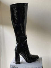 Zendaya Patent Leather Boots